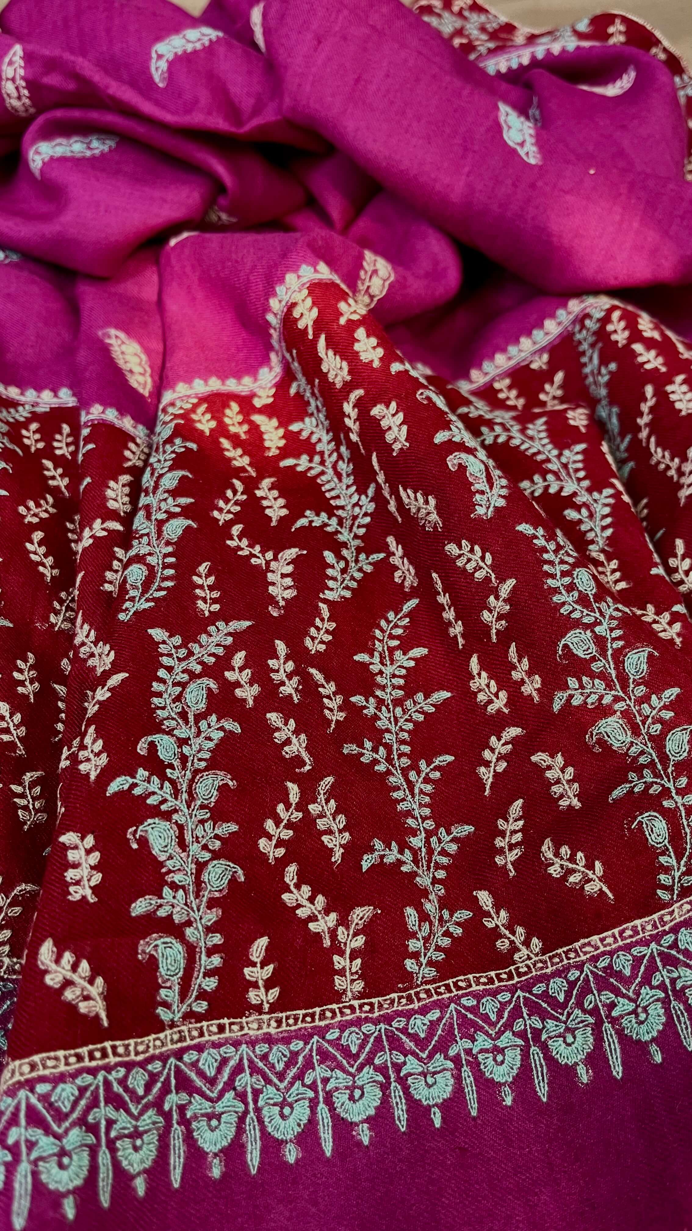 Border Design Pashmina Shawl