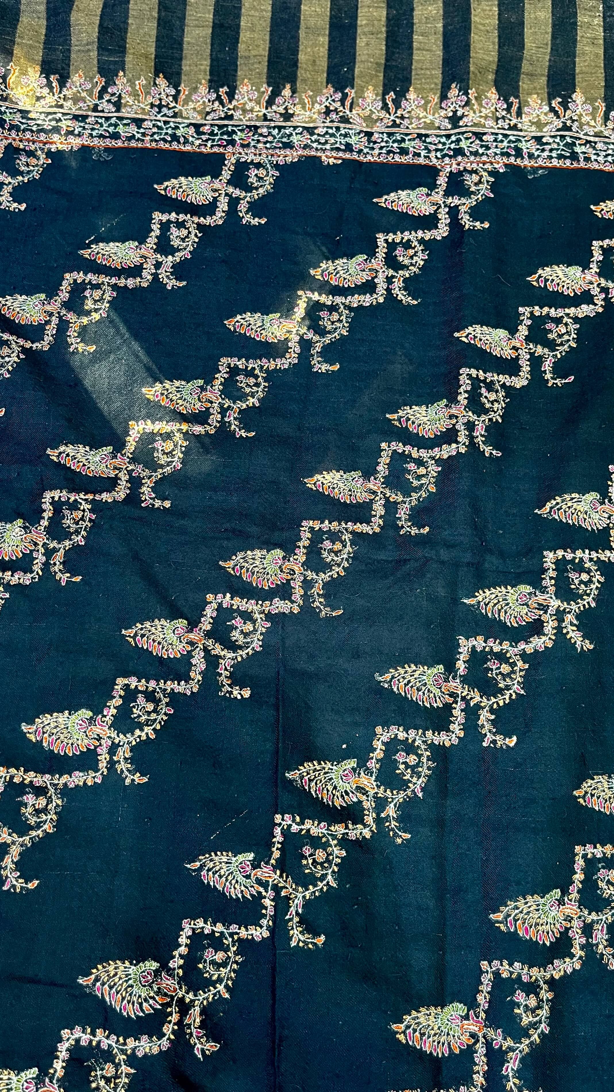 Striped Jall Pashmina Shawl
