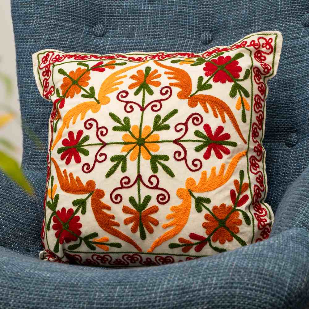 Aari Kashmir Cushion Cover