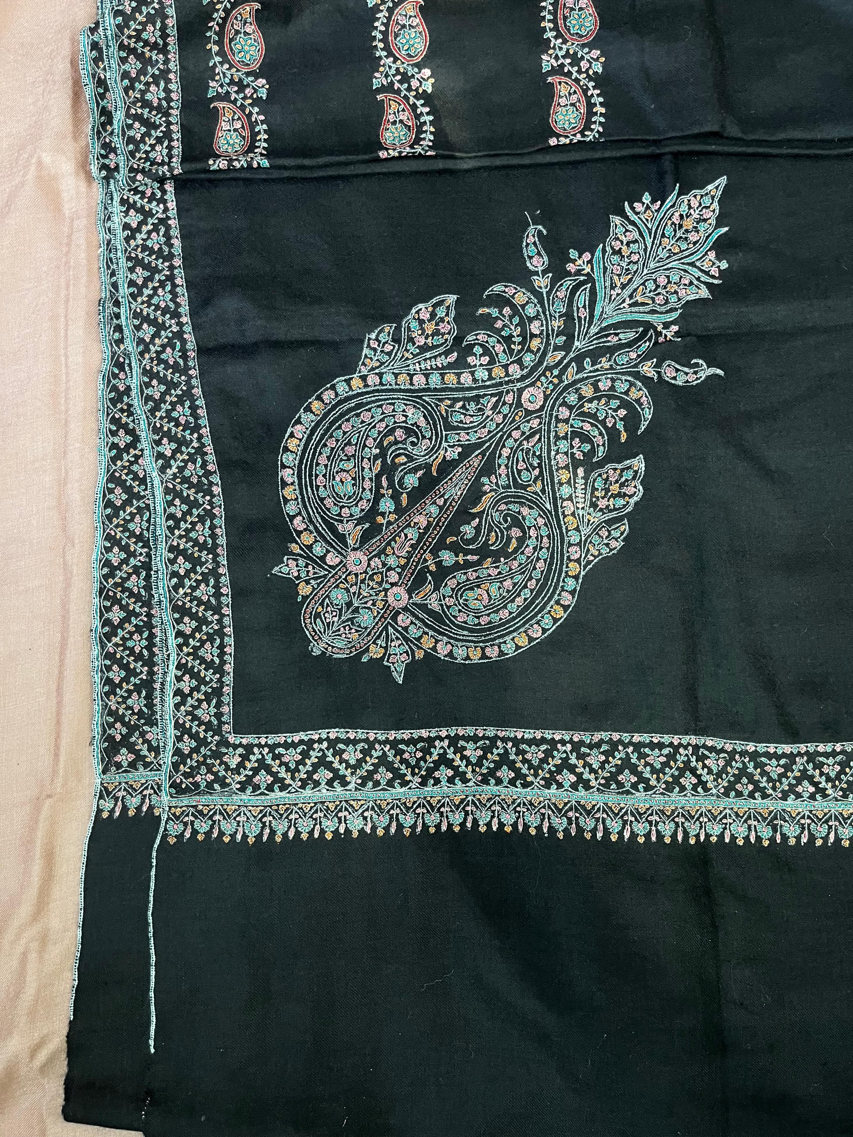 Silk Embroidery Pashmina Shawl