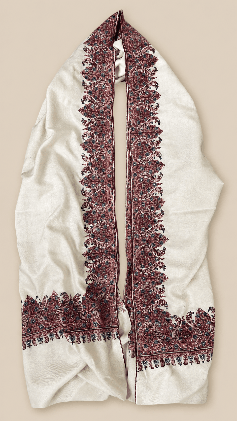 Border Embroidery Pashmina Shawl