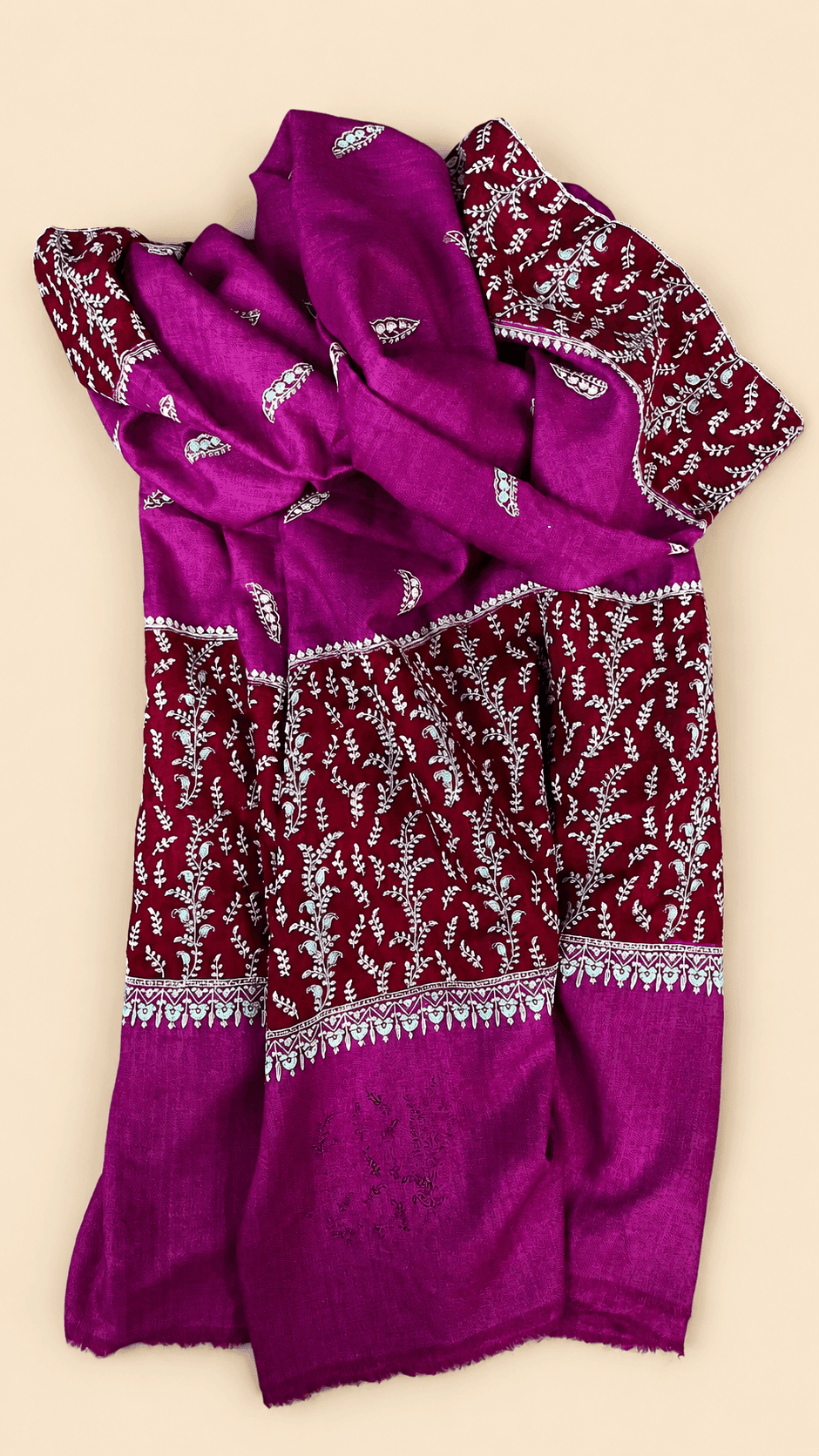 Border Design Pashmina Shawl